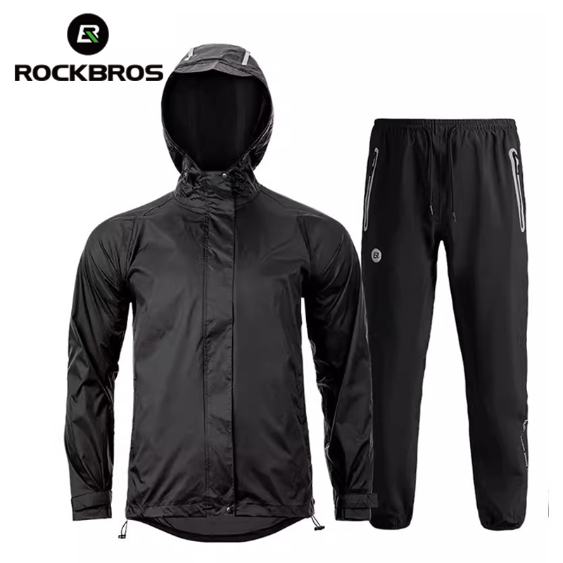 Cycling Rain Jacket Commute - ROCKBROS Cycling Raincoat Bicycle Waterproof Clothing