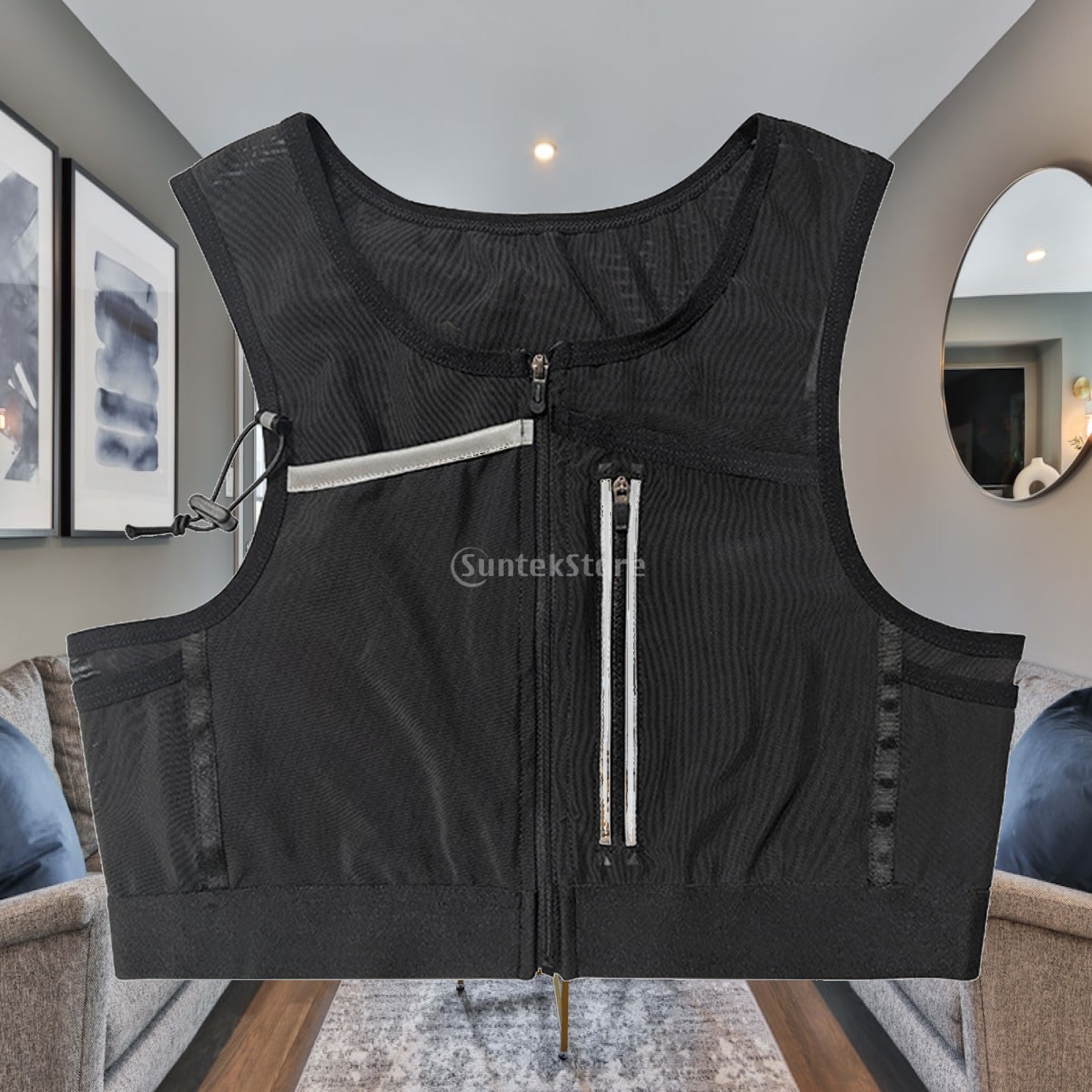 Reflective Vest Cycling - Running Vest Bag Chest Pack Reflective