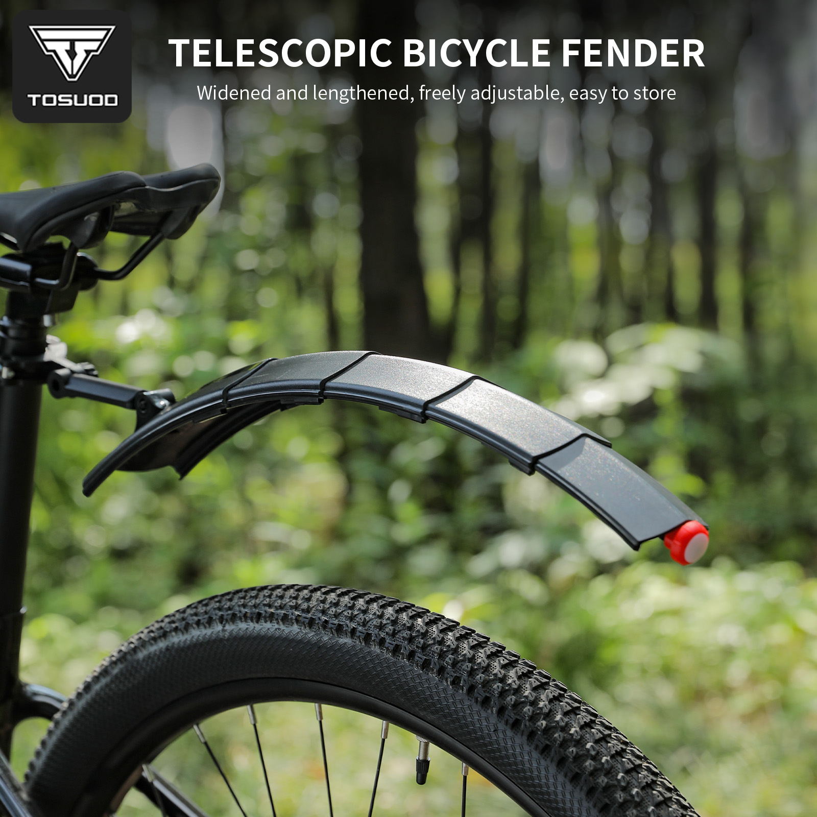 Fender Mudguard Set - TOSUOD Adjustable Length Bike Fenders Set