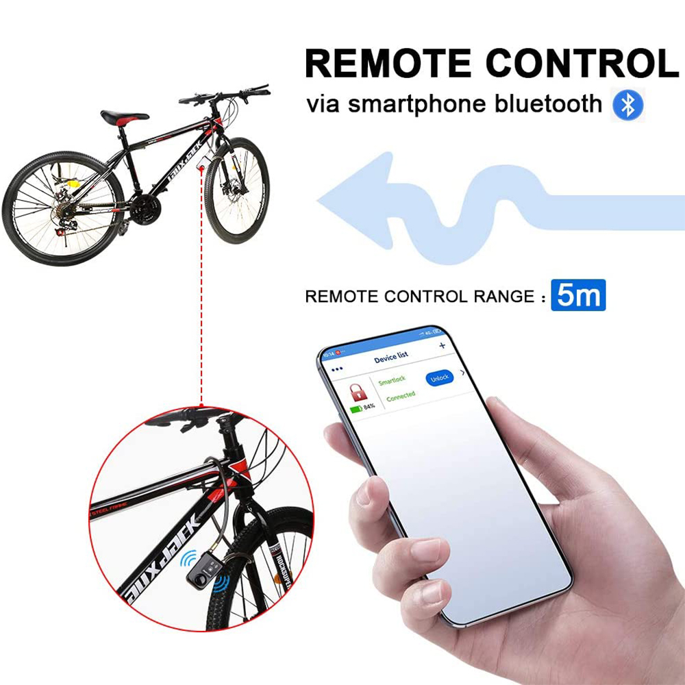 Bluetooth Smart Bike Lock Wate - Commuter Bike Lock 评论和价格