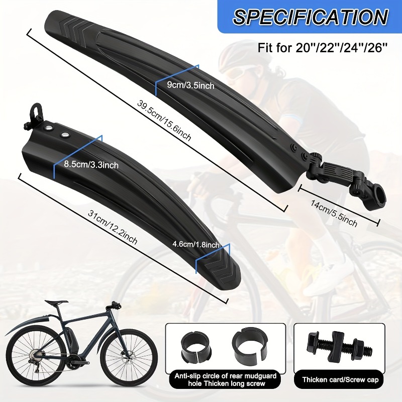 1Set Bike Mudguard Set Bicycle - Fender Mudguard Set 评论和价格