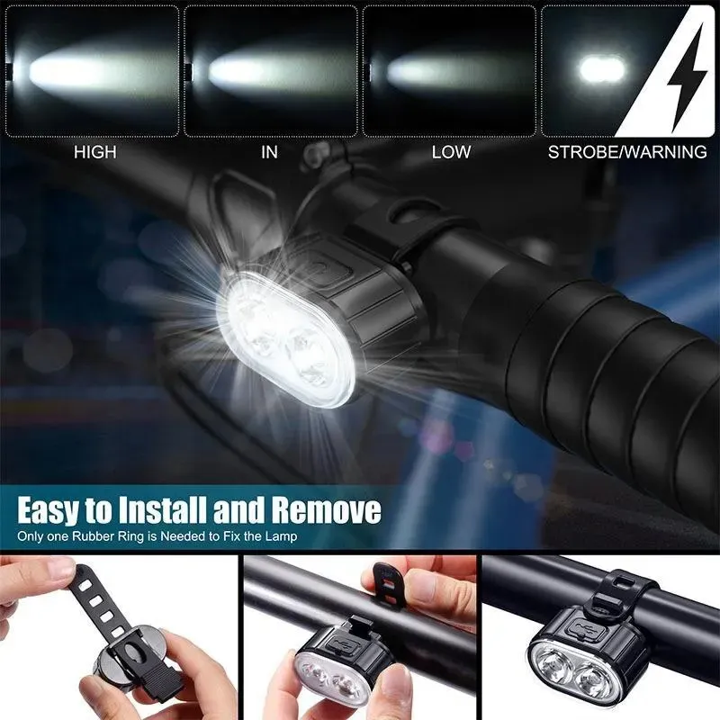 Front Rear Bike Lights Recharg - Bike Light Front Rear 评论和价格
