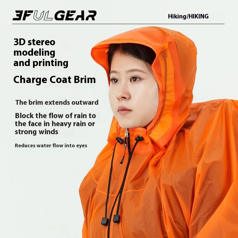 3F UL GEAR Zipper Raincoat 15D - Cycling Rain Jacket Commute 评论和价格