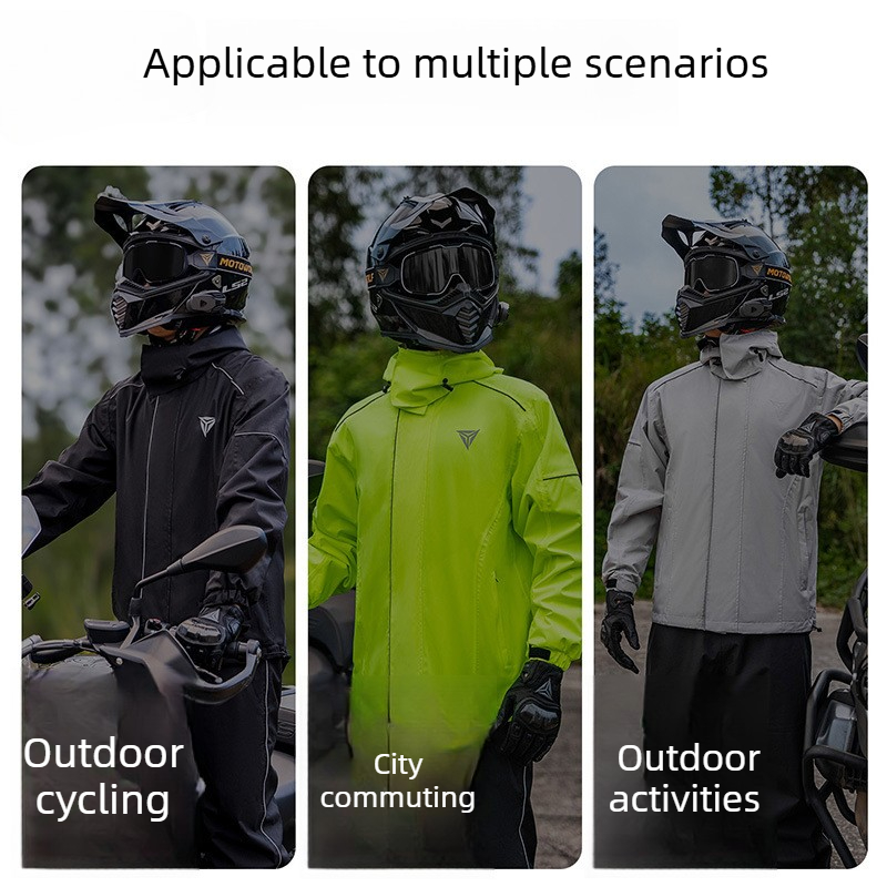 Motorcycle Rain Suit Waterproo - Cycling Rain Jacket Commute 评论和价格