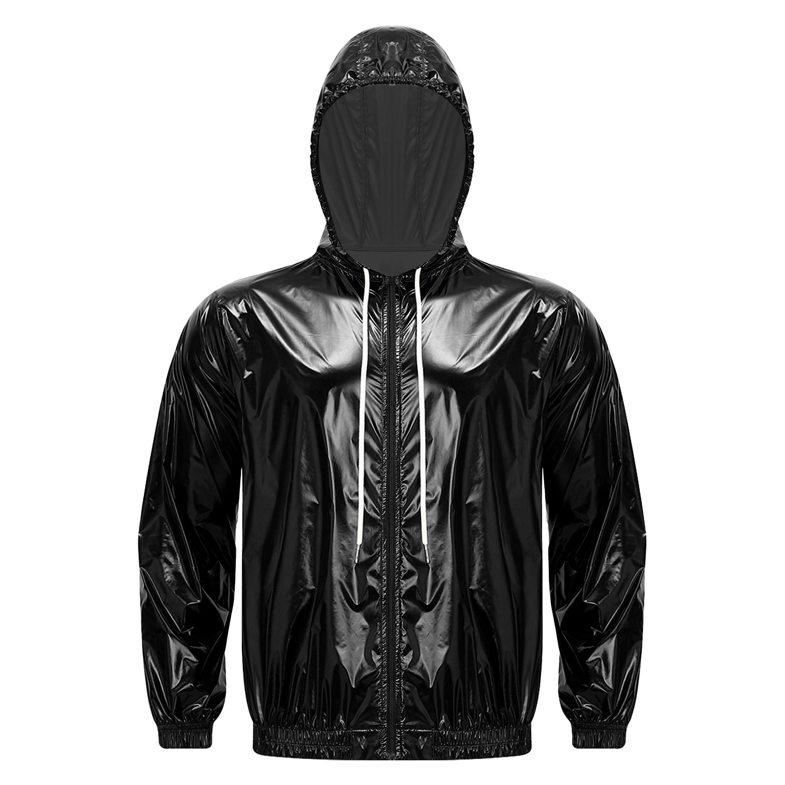 Mens Waterproof Hooded Jacket  - Cycling Rain Jacket Commute 评论和价格