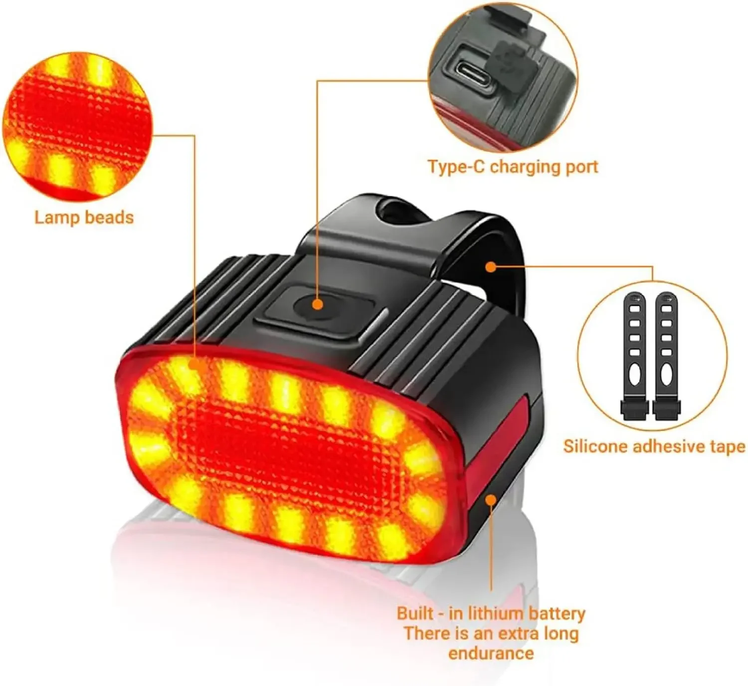 Cycling Bicycle Front Rear Lig - Bike Light Front Rear 评论和价格