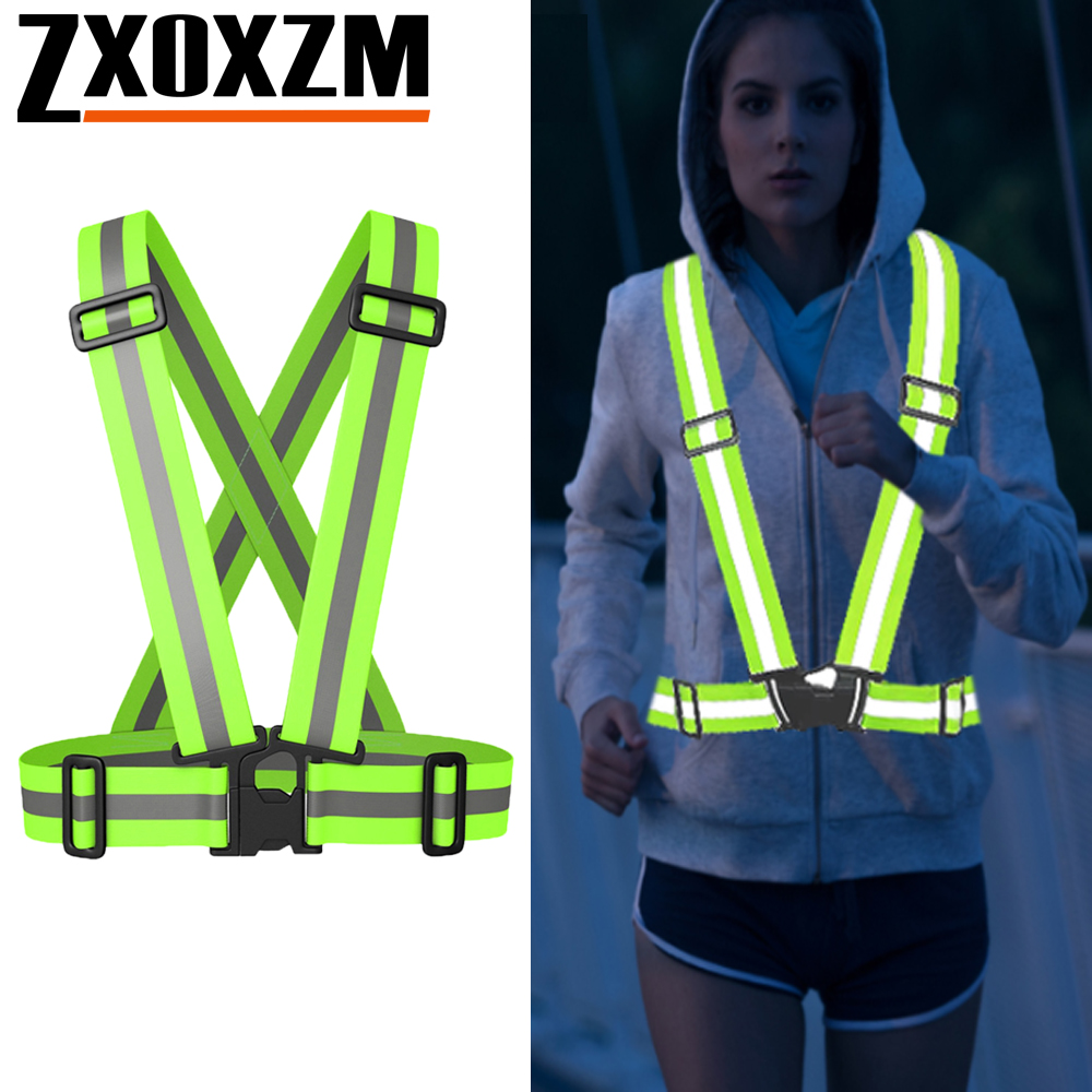 1Pcs Night Running Vest High V - Reflective Vest Cycling 评论和价格
