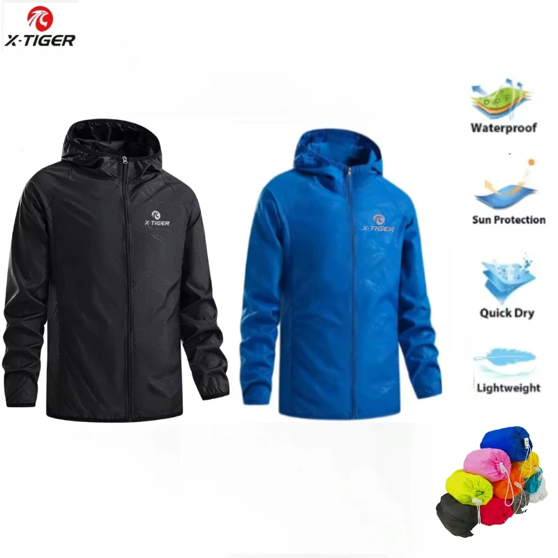 X-TIGER Skin Hiking Jacket Men - Cycling Rain Jacket Commute 评论和价格