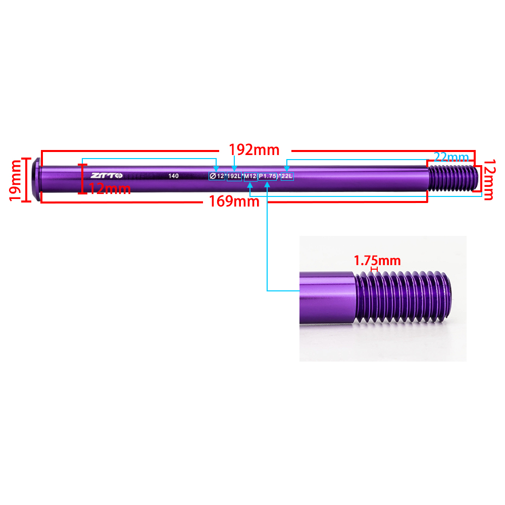 ZTTO M12xP1.0/1.5/1.75 MTB Roa - Dynamo Hub Front 评论和价格