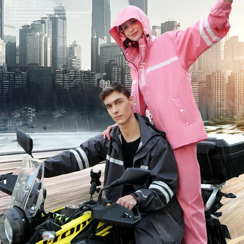 Adult Raincoat Rainpants Water - Cycling Rain Jacket Commute 评论和价格