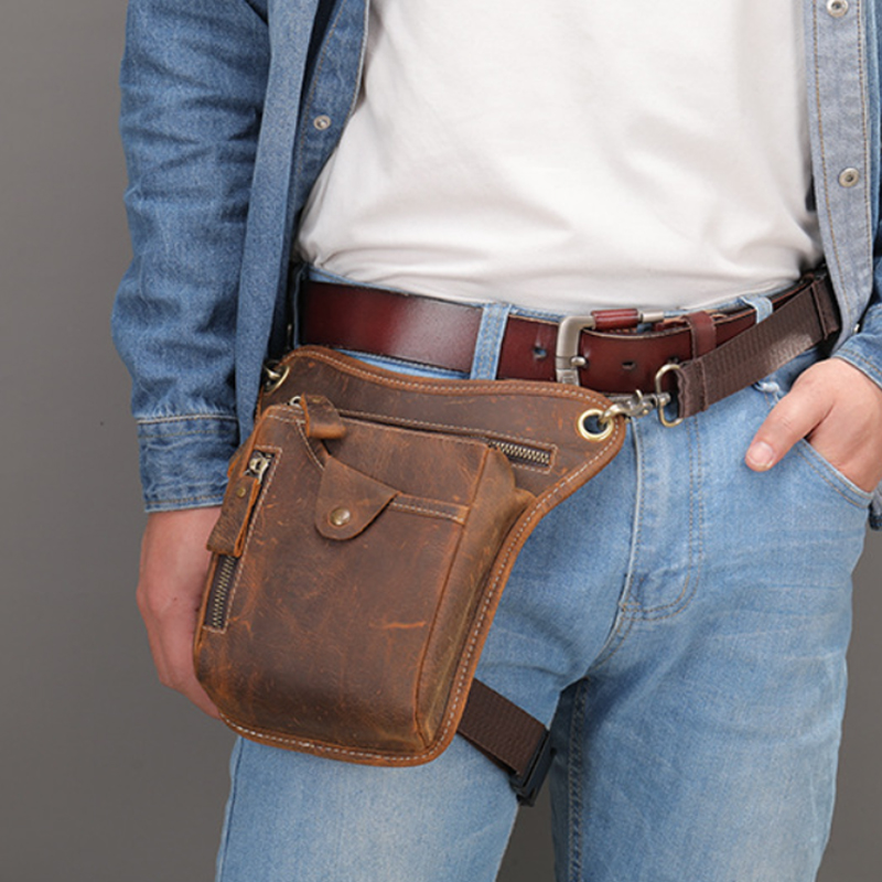 Vintage Pu Leather Waist Pack  - Cycling Commute Bag 评论和价格