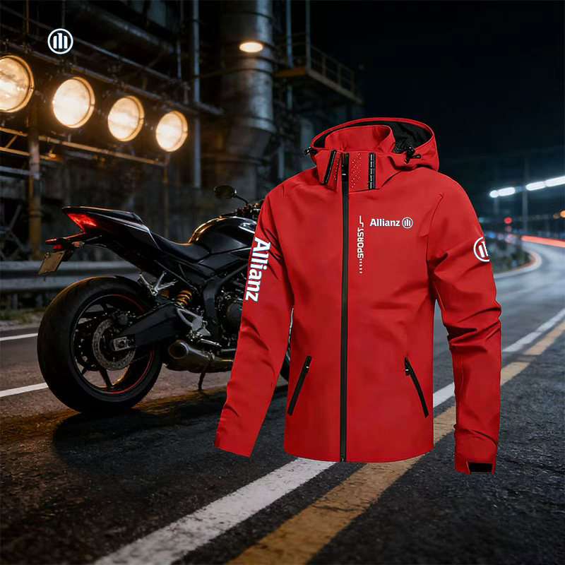 2026 Allianz Logo Men's Outdoo - Cycling Rain Jacket Commute 评论和价格