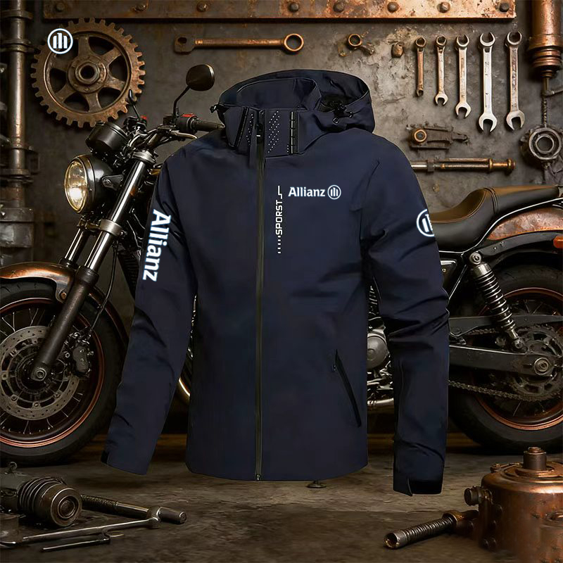 2026 Allianz Logo Men's Outdoo - Cycling Rain Jacket Commute 评论和价格